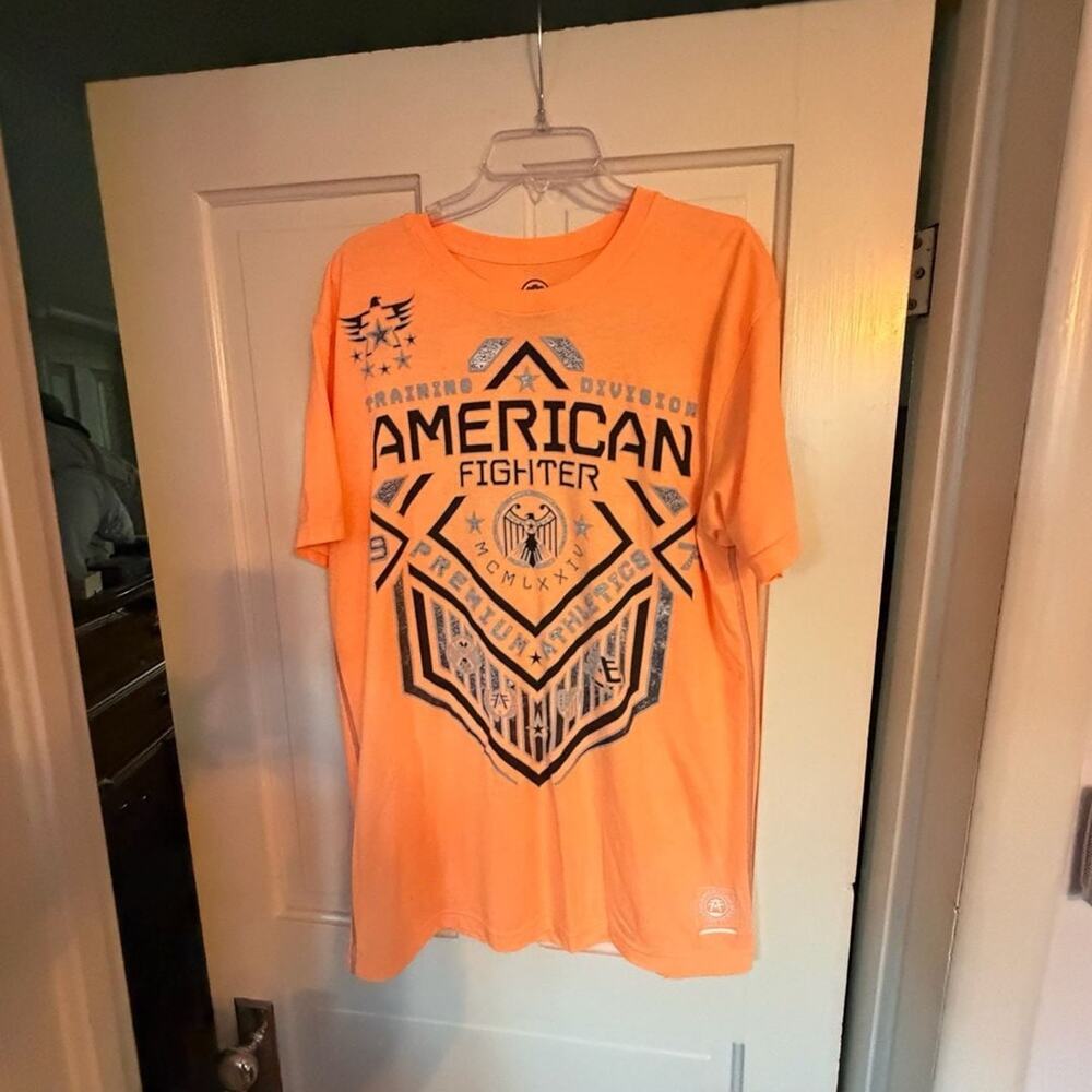 American Fighter Training Division Graphic T-Shirt Orange XL